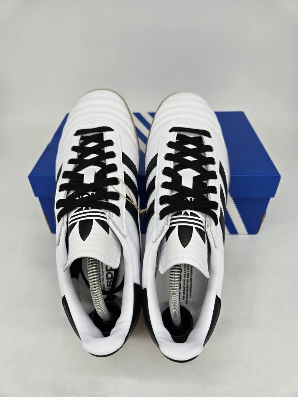 adidas Men's Samba JP JQ9055 Cloud White Black Gum Shoes Size 9